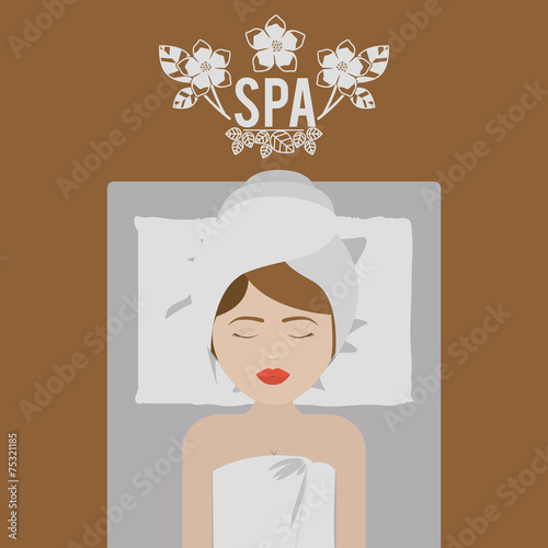 Spa design,vector illustration.