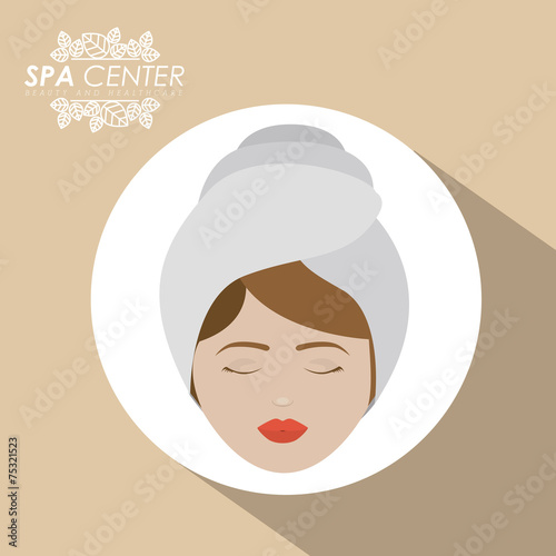 Spa design, vector illustration.