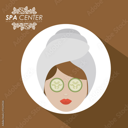 Spa design, vector illustration.
