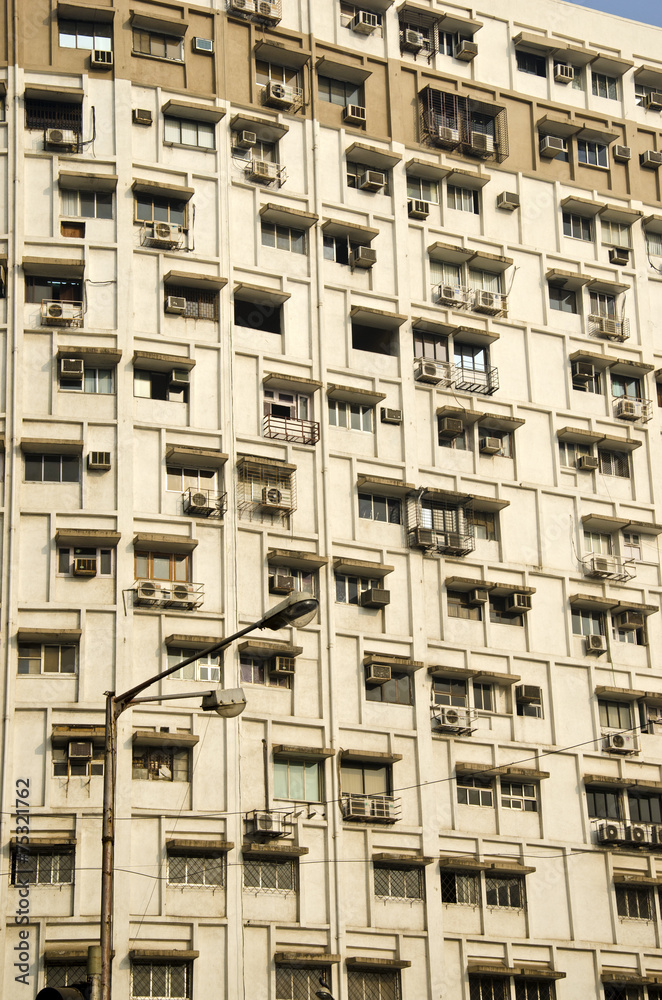 big asia city house wall with many windows big asia city house wall with many windows