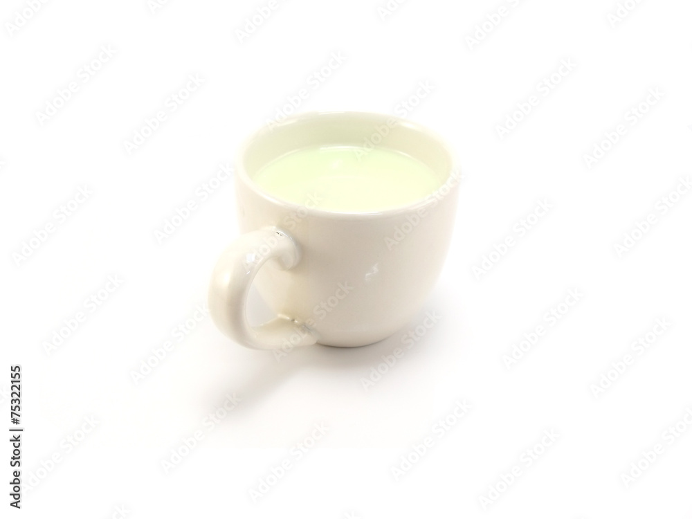 milk cup isolated on white background milk cup isolated on white background