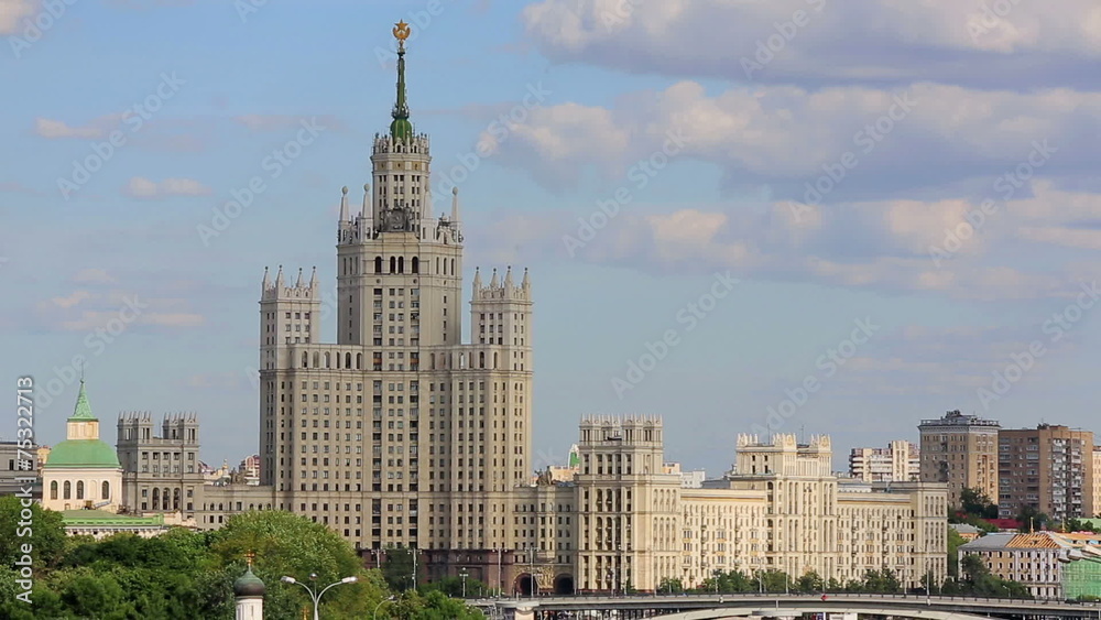 Stalinist era building in Moscow Stalinist era building in Moscow