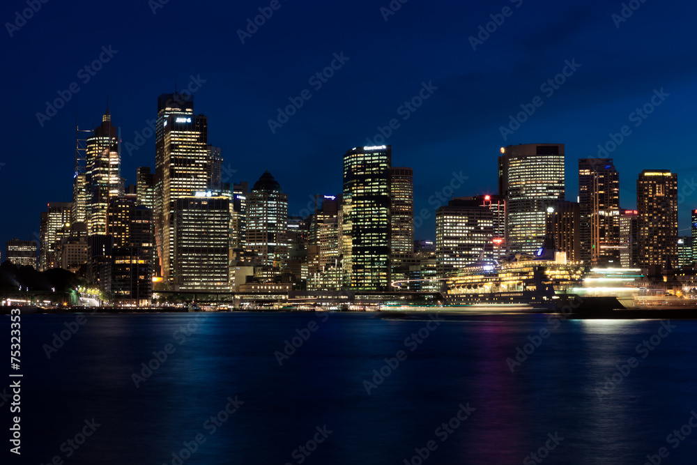 Obraz premium Sydney Skyline nocą