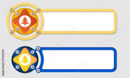 abstract boxes for any text and tree symbol