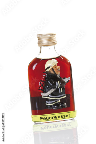 Eine Flasche Schnaps, close-up photo