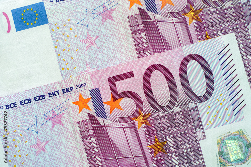 Five Hundred Euro Banknotes