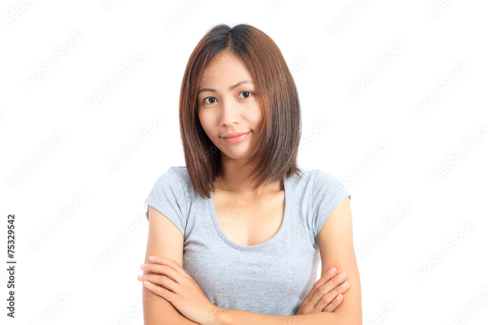 Asian Girl isolated on white background Asian Girl isolated on white background
