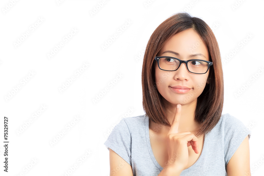 Asian Girl isolated on white background Asian Girl isolated on white background