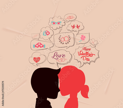 love is share the same thoughts and valentines