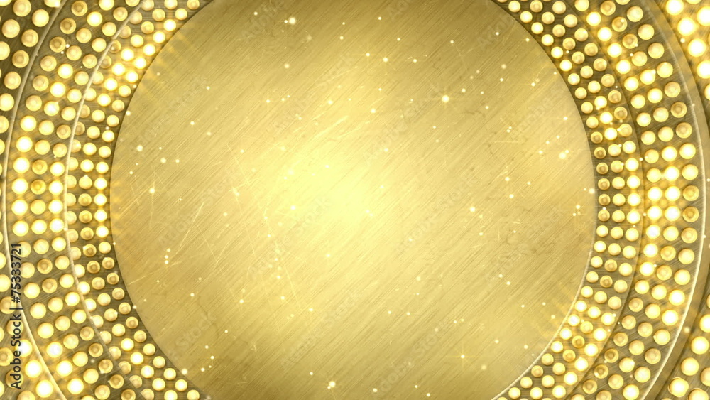 golden light bulbs festive loopable background