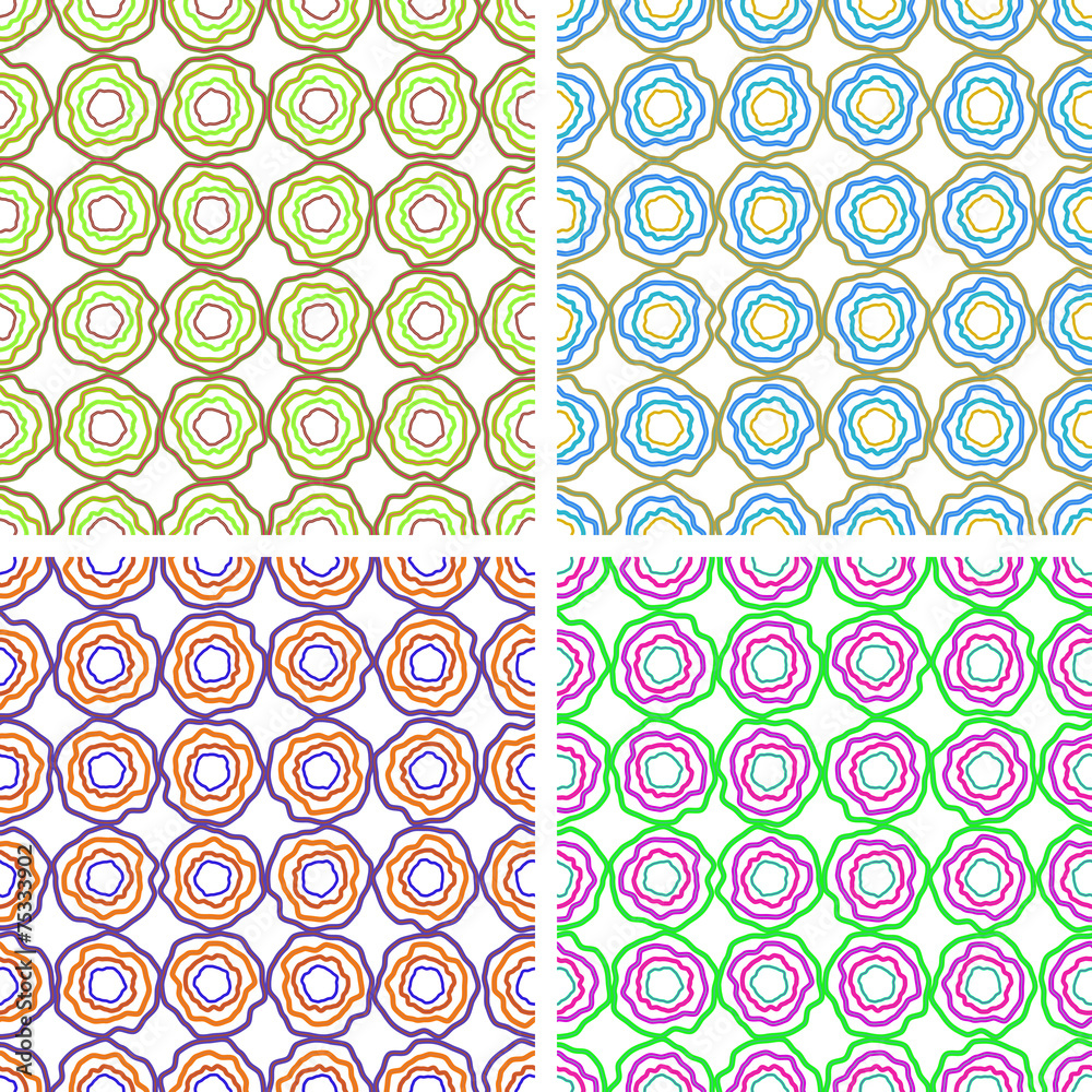 Set of backgrounds colored irregularly circles Set of backgrounds colored irregularly circles