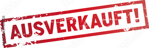 stempel Ausverkauft!