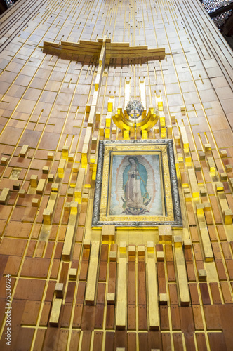 Fotografi Pintura de la Virgen, Santuario de Guadalupe (México)