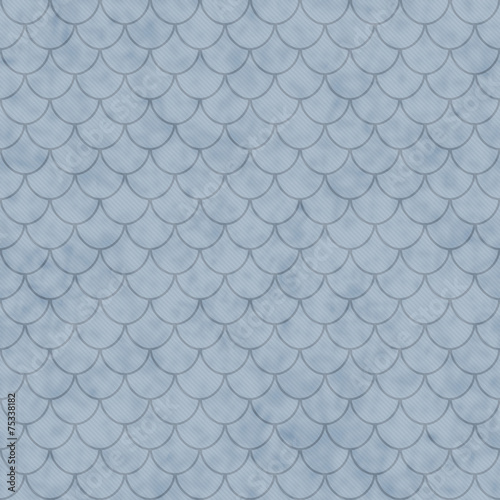 Fototapeta Naklejka Na Ścianę i Meble -  Blue Shell Tiles Pattern Repeat Background