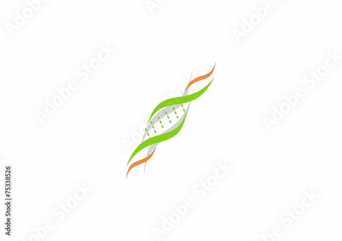 illustration DNA logo vector