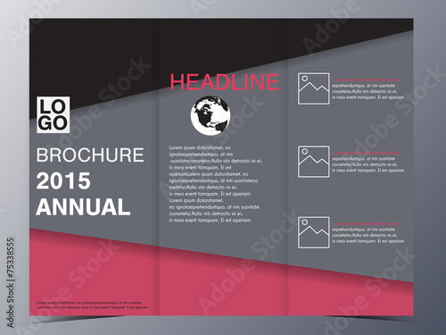 minimal style brochure template