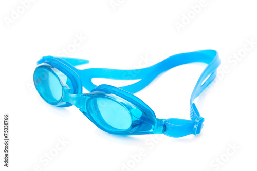 cyan swimming goggles