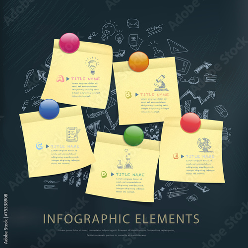 education concept infographic template design