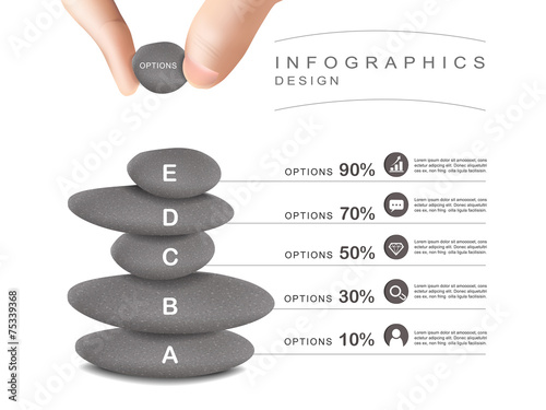 mental concept infographic template design