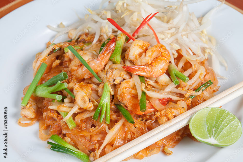 Thai Food Style: Rice topped with stir-fried seafood and basil Thai Food Style: Rice topped with stir-fried seafood and basil