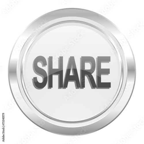 share metallic icon