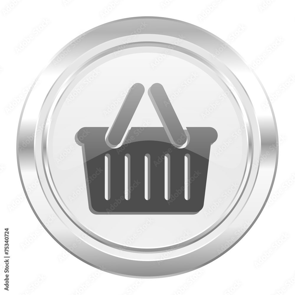 cart metallic icon shopping cart symbol cart metallic icon shopping cart symbol