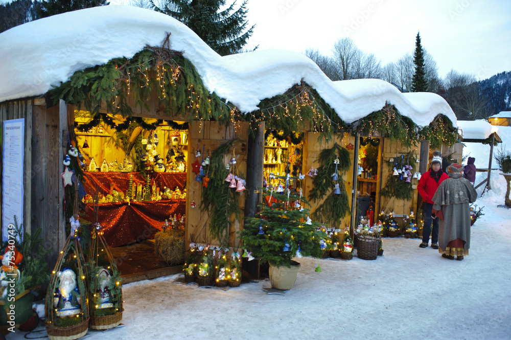 Romantischer Weihnachtsmarkt in Bayern