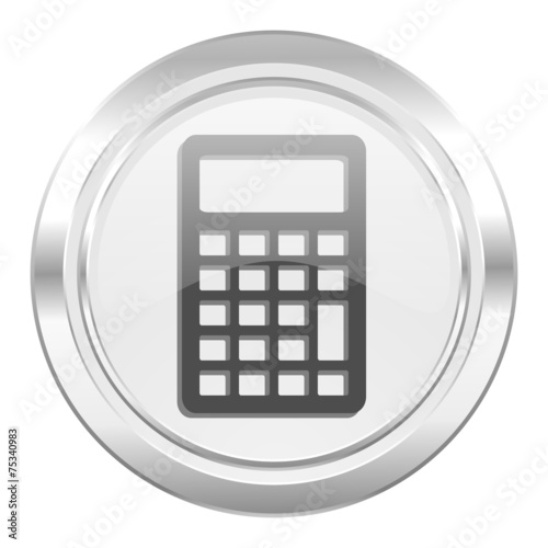 calculator metallic icon