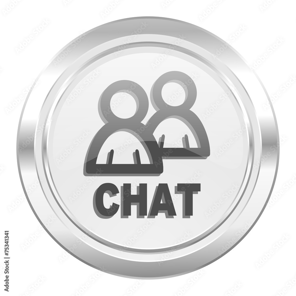 chat metallic icon chat metallic icon