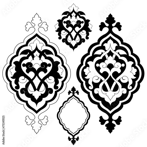 artistic ottoman pattern series twenty one
