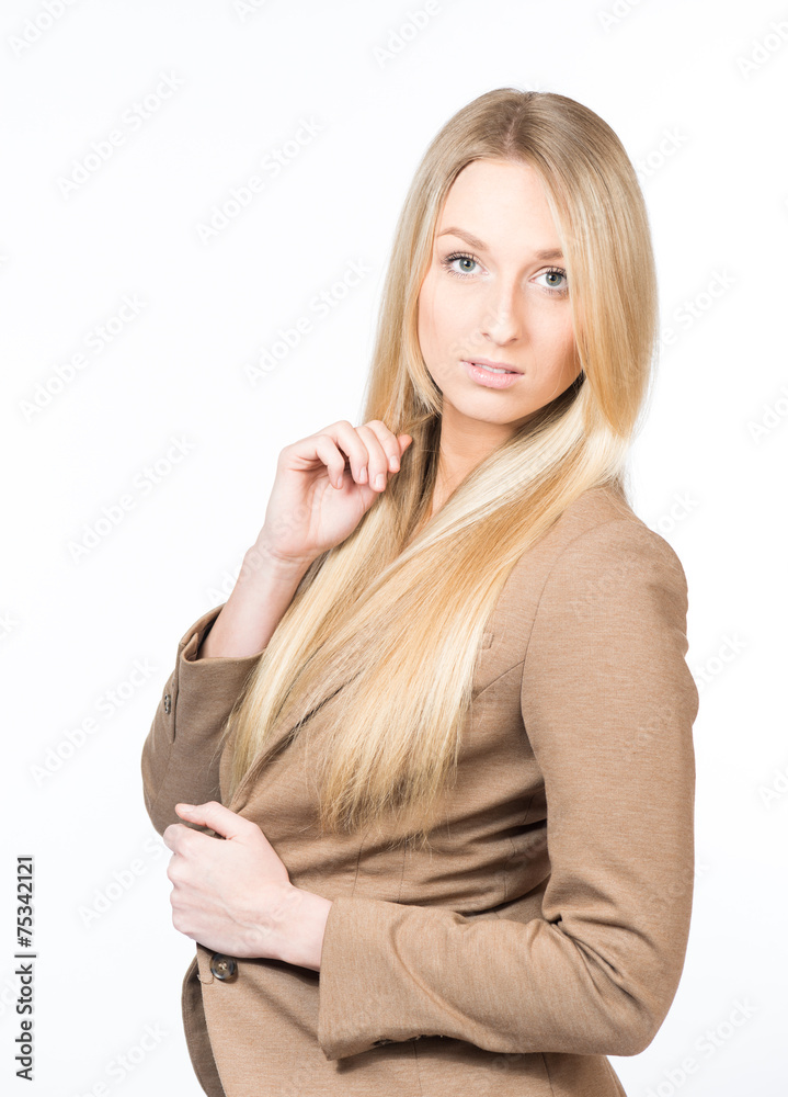 Portrait einer jungen Frau als Freisteller Portrait einer jungen Frau als Freisteller