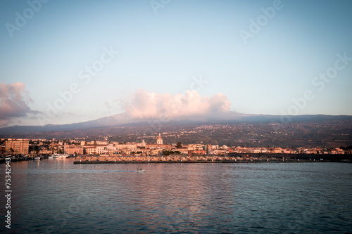 Etna from Riposto at sunrise