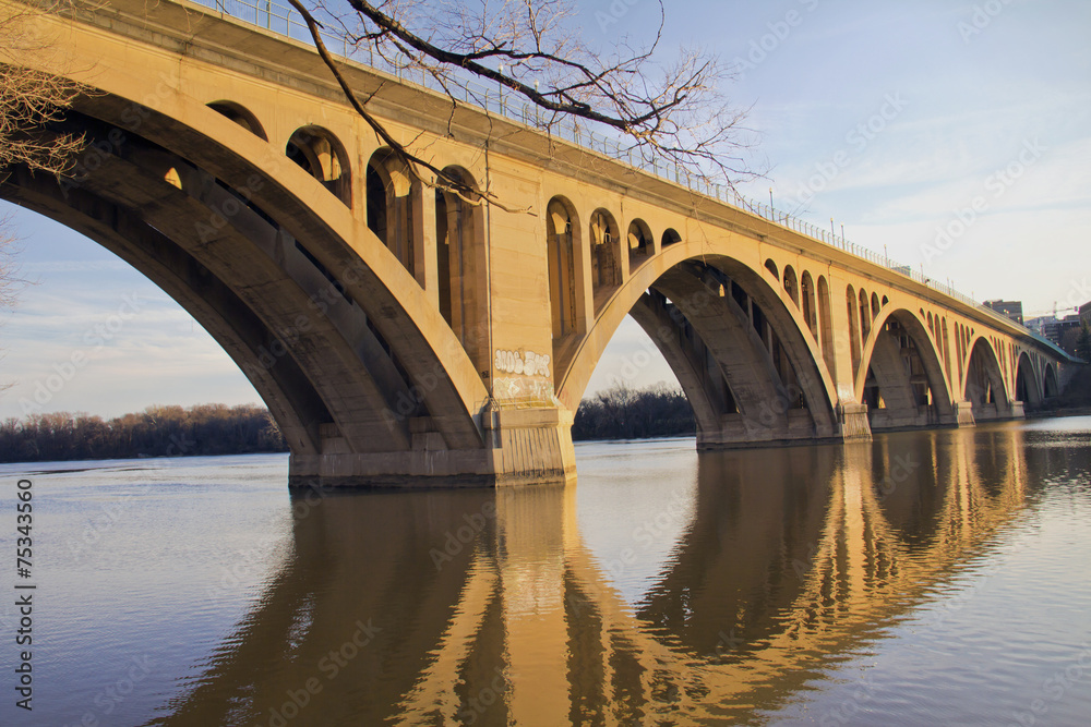 Georgetown Bridge, Washington DC over the Potomac River