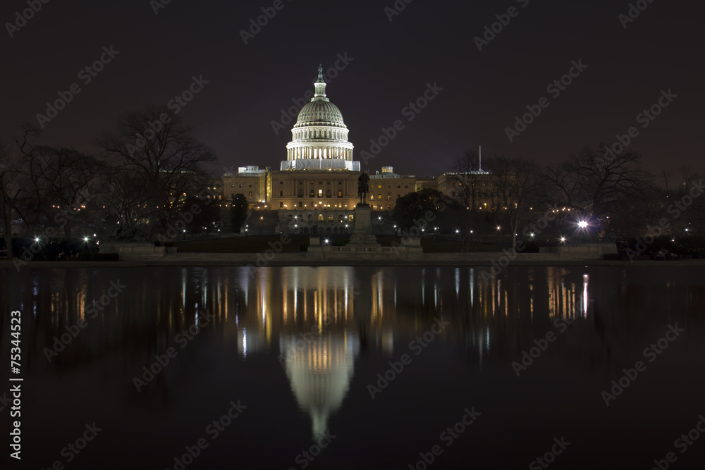 Washington DC , Capitol Building night wiev