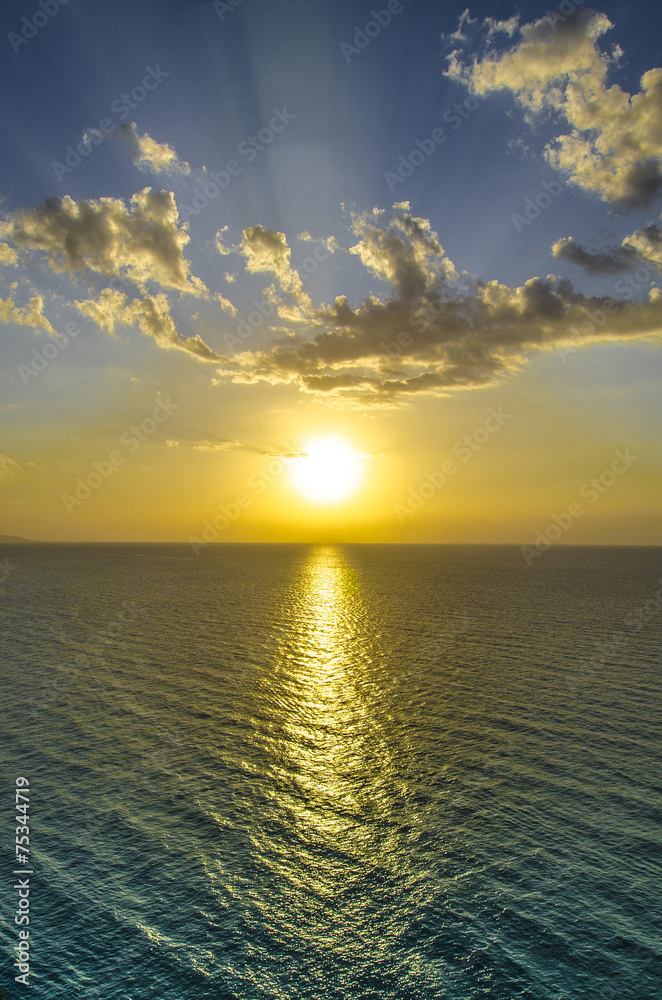 Obraz premium Tramonto sul mare - Verticale