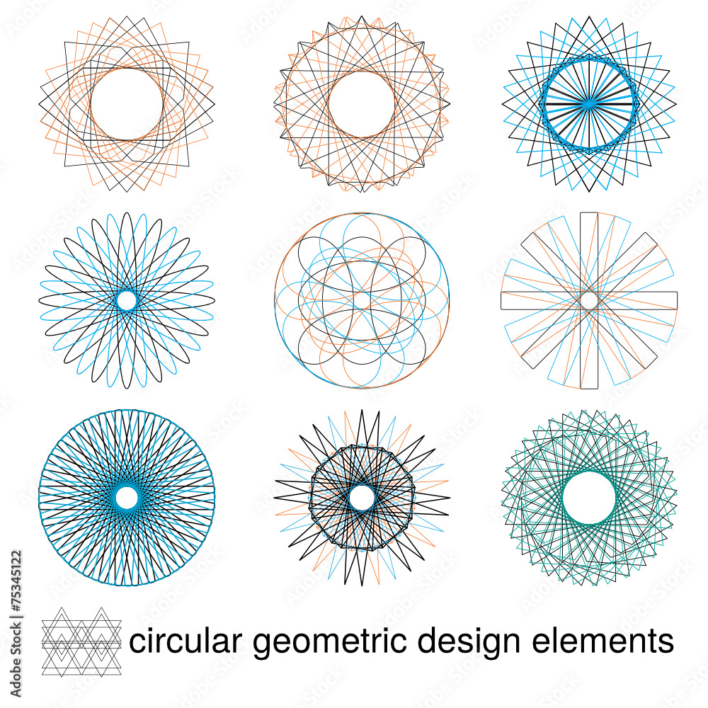 Fototapeta geometric vector design elements