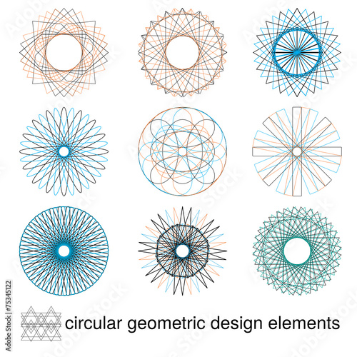 geometric vector design elements