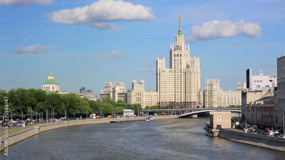Stalinist era building in Moscow Stalinist era building in Moscow