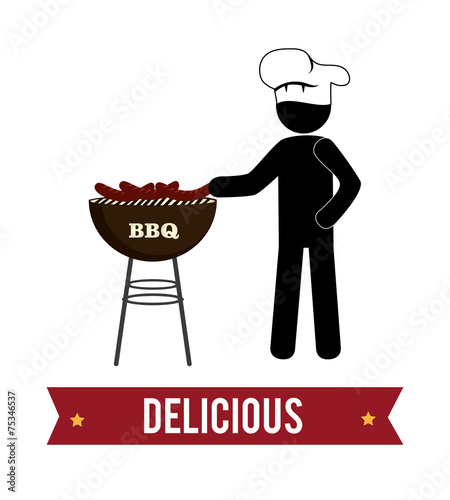 Food design over white background vector illustration