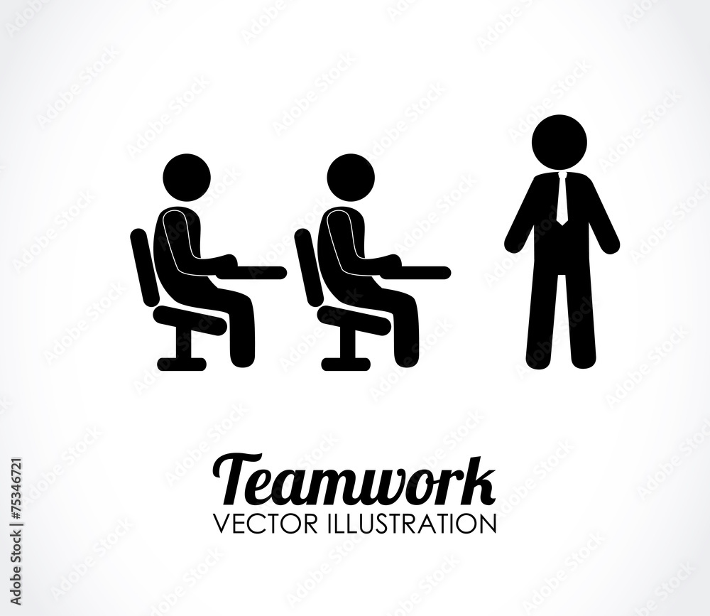 Teamwork design over white background vector illustration Teamwork design over white background vector illustration
