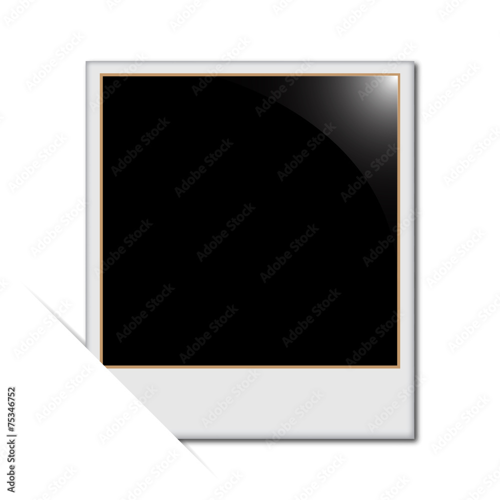 The frame is mounted on a white background with shadow The frame is mounted on a white background with shadow