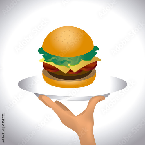 Food design over white background vector illustration