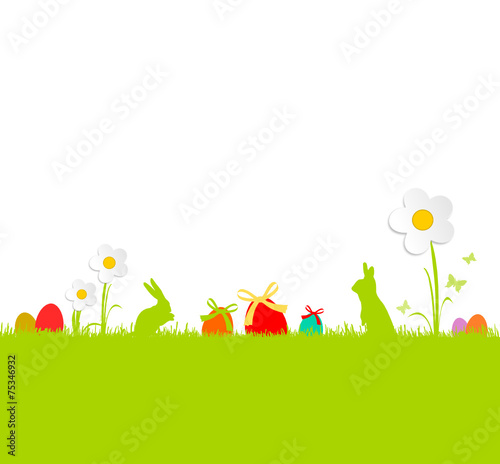 Ostern Silhouette