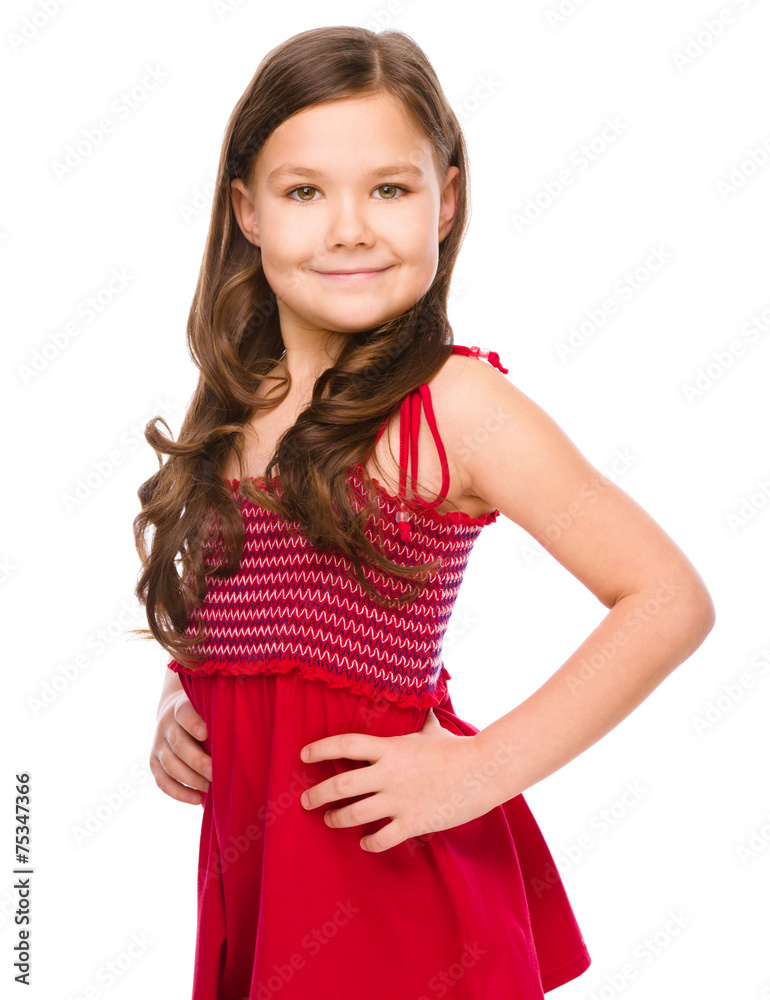 Portrait of a happy little girl