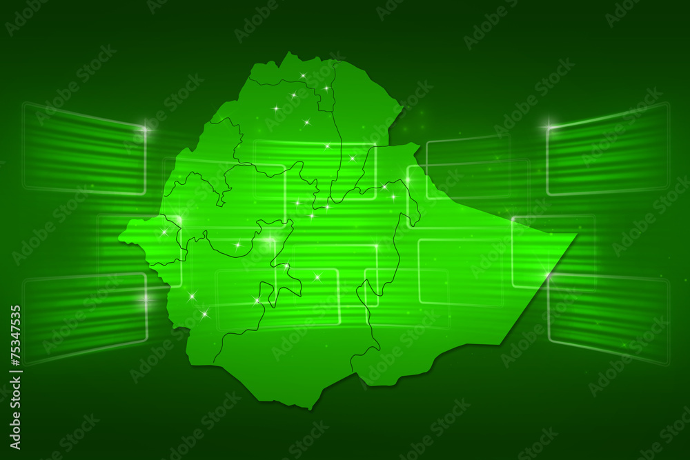 Ethiopia Map World map News Communication green