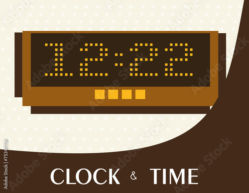 Time design, vector illustration.