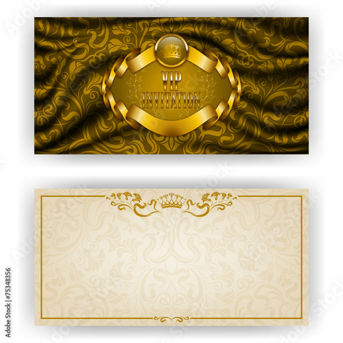 Elegant template for vip luxury invitation