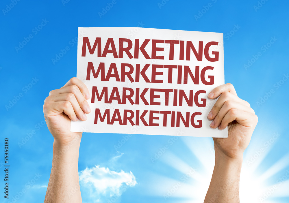 Marketing card with a beautiful day Marketing card with a beautiful day