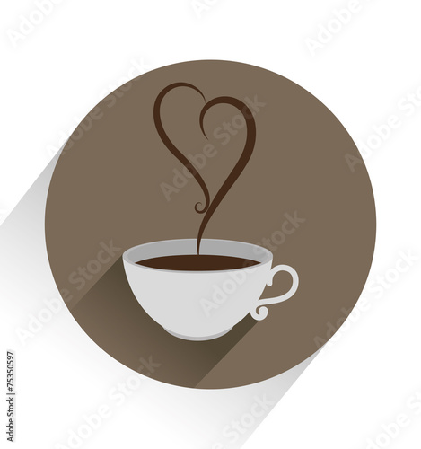 Coffee design over white background vector illustration
