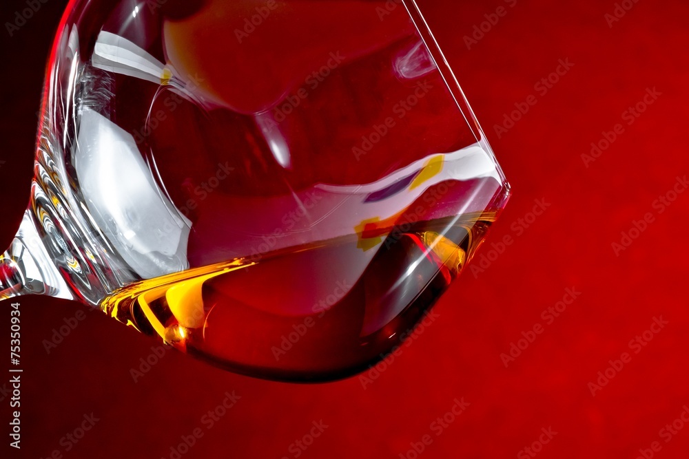 snifter of brandy in elegant glass with space for text snifter of brandy in elegant glass with space for text